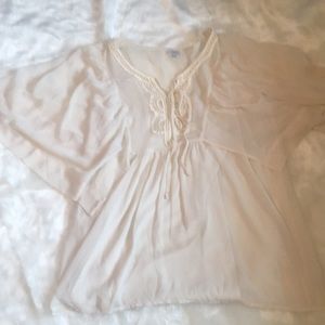 Beautiful flowy blouse with camisole.